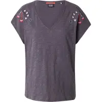 Scotch & Soda Embroidered V-neck T-shirt Charcoal Art Taglia: M | Maglie Sportivi Outlet | Donna | Nero