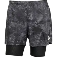 Adidas Unisex Performance Own The Run Spray Dye 2in1 Short Grey Fou Taglia: S | Pantaloncini Outlet | Unisex | Grigio