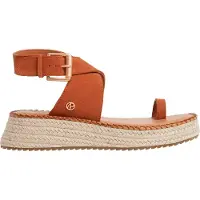 Pepe Jeans per donna. PLS90688 Sandali Kate in morbida pelle marrone (41), 3 a 5cm, Fibbia, Casual