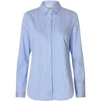 Selected Camicia A Righe Donne Blu 34