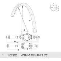 Mavic Cerchione Anteriore Xa Pro 19
