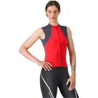 Castelli Women's Sole Sleeveless Jersey Singlet ciclismo Donna (S, rosso)