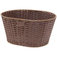 BRN Cesto Vintage Eco Leather Oval