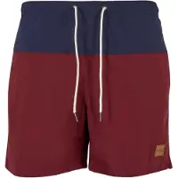 Urban Classics Pantaloncini da bagno navy / borgogna