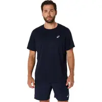 Asics per uomo. 2011D221 T-shirt a maniche corte Navy Core (M), Sportivo, Sintetico, Multisport, Manica corta, Sostenibile