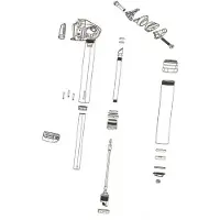 RockShox Tubo Superiore 125 Mm Reverb Axs B1