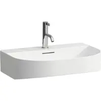 Laufen Sonar lavabo à encastrer, 1 trou pour robinet, avec trop-plein, 600x420mm, H8103427571041, H8103427571041