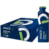 Amacx Scatola Di Gel Energetici Da 60 Lm Agrumi 12 Unità