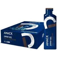 Amacx + Scatola Di Gel Energetici Alla Caffeina Cola 60ml 12 Unità