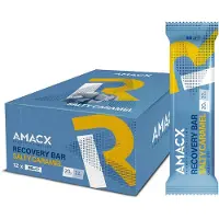 Amacx Scatola Di Barrette Energetiche Per Il Recupero Caramello Salato 55g 12 Unità