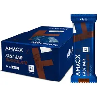 Amacx Scatola Di Barrette Energetiche Fast Chocolate 12 Unità
