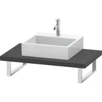 Duravit Consolle L-Cube 80-200x55cm, 1 AS, spessore 4,5 cm, grafica ma