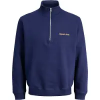 Jack & jones Felpa Con Mezza Zip
