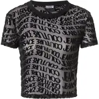 Versace Jeans Couture Top in tulle logato