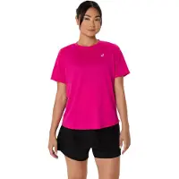 Asics per donna. 2012D170 Maglietta Core SS rosa (XL), Casual, Sportivo, Manica corta, Polister riciclato