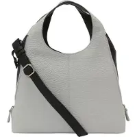 VOi Boston Kirsten Borsa a spalla Vera Pelle 32 cm grigio