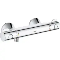 GROHE Thermostat Brause Grohtherm 800 Wandmontage verchromt