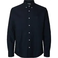 Selected Camicia A Maniche Lunghe Uomini Blu S