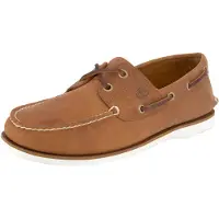 Timberland per uomo. TB0A43V98771 Scarpe da barca in pelle marrone (41 W), Basso, Stringhe, Casual