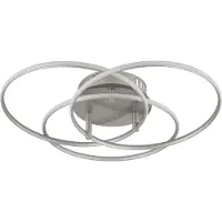 Globo Plafoniera LED, alluminio, argento, bianco neutro, P 45,6 cm