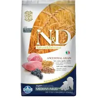 Farmina Cibo secco per cuccioli N&D Ancestral Grain, taglia media e grande, al gusto di agnello - 12 kg