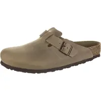 Birkenstock - Zoccoli in cuoio Nubuck oliato - Boston Oiled Leather Regular Tobacco Brown per Uomo in Pelle - Taglia 44 - Marrone
