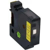 PrintAbout Nastro compatibile Dymo 45018 (S0720580) - Nero su giallo (12 mm)