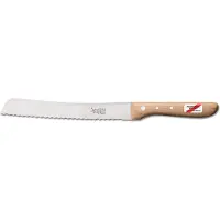 Robert Herder coltello da pane straight classic faggio rosso, acciaio inox