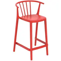 Resol Sgabello medio Woody Rosso Rosso Taglia unica