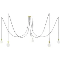 Creative Cables Lampada A Sospensione Spider 5 Falls