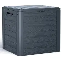 Prosperplast Baule Da Giardino 140l Woodebox Collection 58.5x46x55 Cm