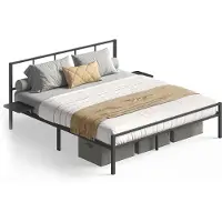 Vasagle , struttura per letto a due piazze, 160 x 200 cm, con rete a doghe