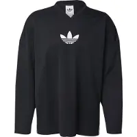 Adidas T-shirts a maniche lunghe Originals Adicolor Mesh Long Sleeve uomini - Nero - EU S