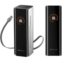 EcoFlow RAPID Pro Power Bank 300W, 27.650mAh con cavo integrato da 140W