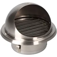 EDM Tazza Da Incasso Per Griglia Di Ventilazione Acciaio Inossidabile 100 Mm