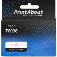 PrintAbout Cartuccia compatibile Epson T6036 - Magenta chiaro Alta capacità