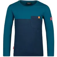 TROLLKIDS Kid's Bergen Longsleeve Maglia a manica lunga Bambini (92, blu)