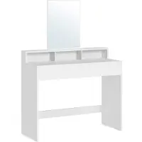 Vasagle Artenat Tavolino Fiend, 140 cm, bianco
