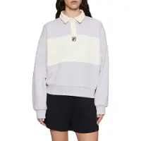 FILA Langogne Oversized Cropped Polo Sweat Thistle-antique White Taglia: M | Maglioni a maglia Outlet | Donna | Bianco