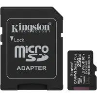 Kingston Scheda SD 256GB microSDXC Canvas Select Plus Gen3 150MB/s A1 Card + Adapter