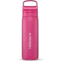 LifeStraw Go Stainless Steel Borraccia (500 ml, fuchsia)