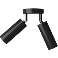 Creative Cables Lampada A 2 Lampadine Con Paralume Tub-e14 E Rosone Rotondo