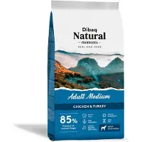 Dibaq Cibo Per Cani Natural Moments Adult Razze Medie Pollo E Tacchino 15kg