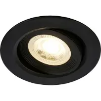 Briloner Desi luci da incasso a LED, nero, Ø9cm, dimmerabile, 3000K