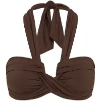 Seafolly Women's Collective Halter Bandeau Parte superiore bikini Donna (32, bianco)