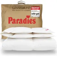 Paradies Daunendecke: coperta in piuma, 135x200 cm, coperta "Gabi 90" per tutto l'anno, valutazione del test: "molto buona"