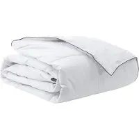 vidaXL , copripiumino invernale, 200 x 240 cm, imbottitura in piume, colore bianco, traspirante