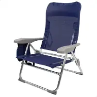 Aktive Sedia Pieghevole Multiposizione Alluminio Slim 61x60x89 Cm