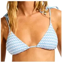 Seafolly Women's Mesh Effect Slide Tri Parte superiore bikini Donna (42, arancione)