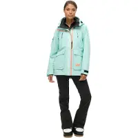 Superdry per donna. WS110165A Giacca da sci Ultimate Rescue turchese (L), Sportivo, Neve, Polister riciclato, Sostenibile